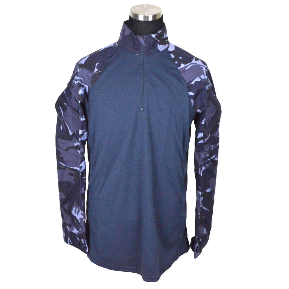 NEW British Army OPFOR Under Armour Shirt UBACS 180/100 L Blue Camo Night Rare